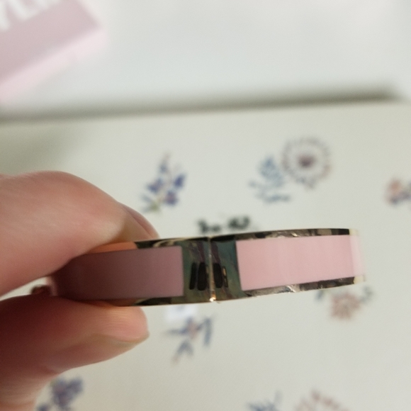 Authentic Coach Pink & Rose Gold Bangle Bracelet - Picture 4 of 7